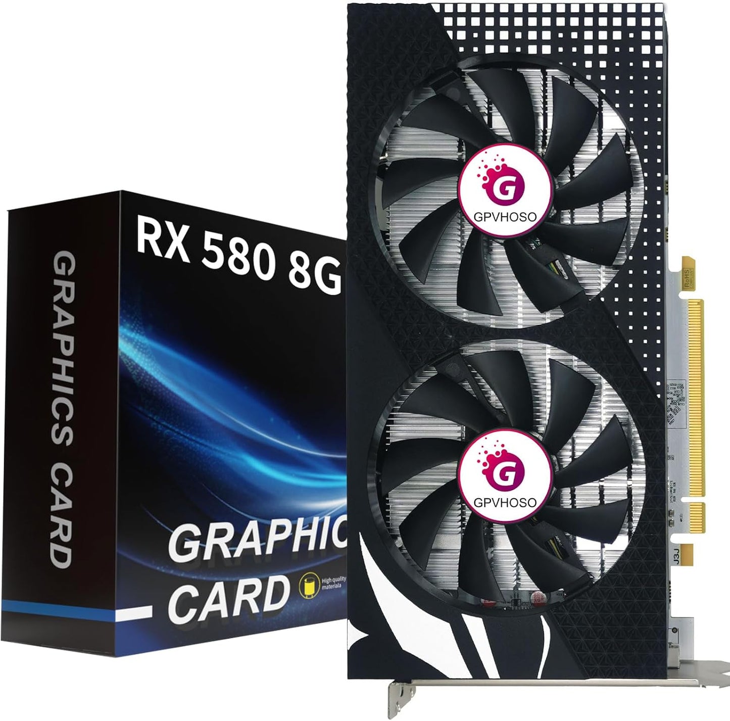 AMD Radeon RX 580 8GB GPU - Dual Fan Cooling, 8K Support