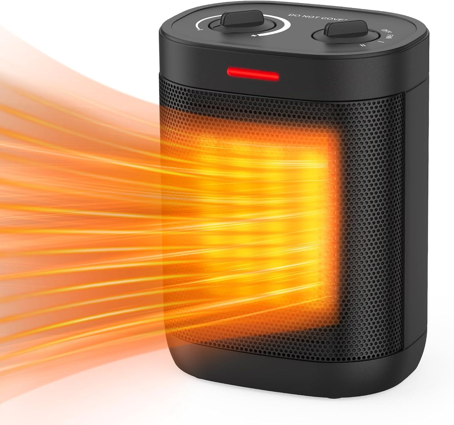 1500W Electric Space Heater with Thermostat - Safe, Quiet, Powerful