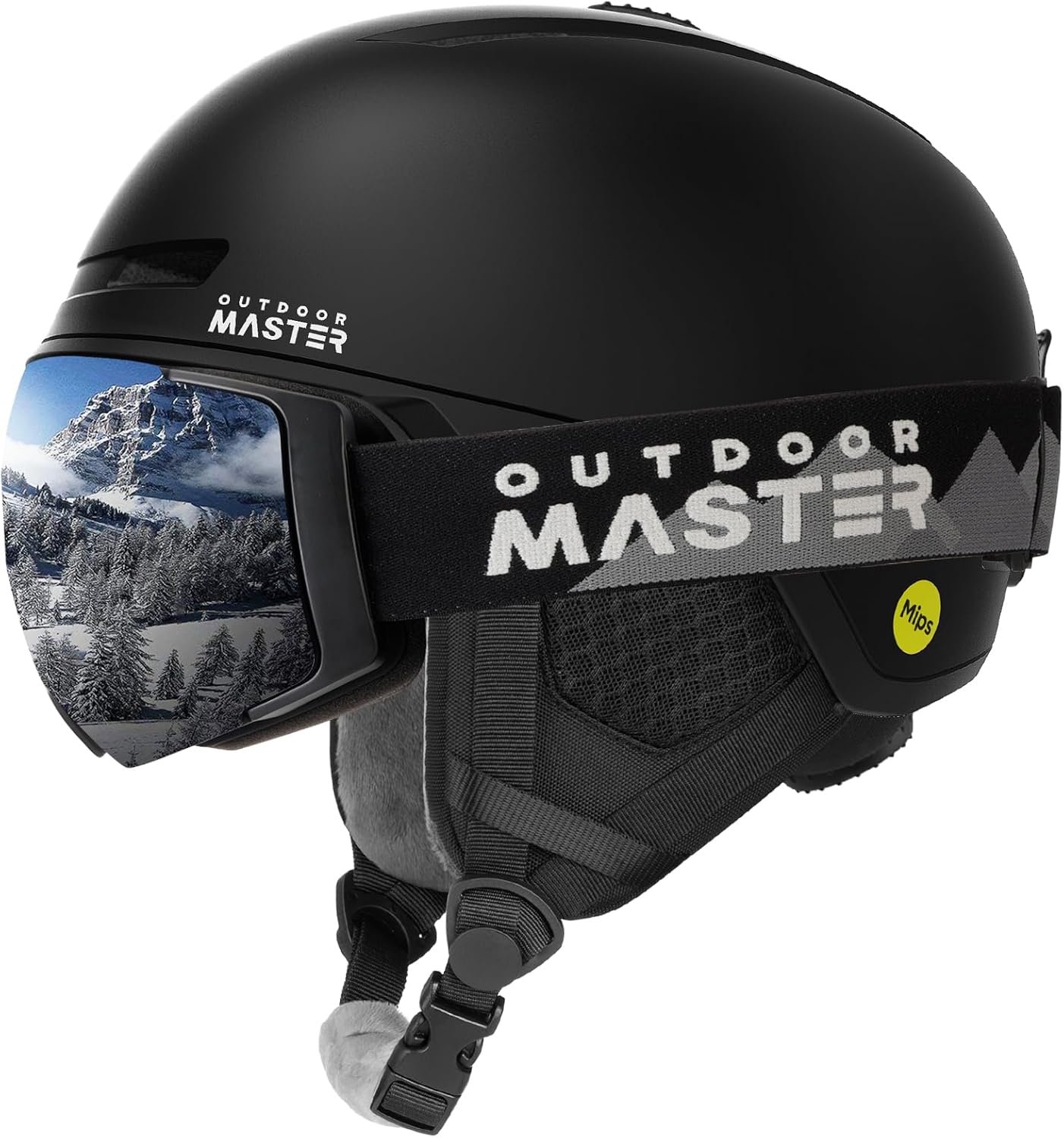 OutdoorMaster Diamond II MIPS Ski Helmet & Goggles Set