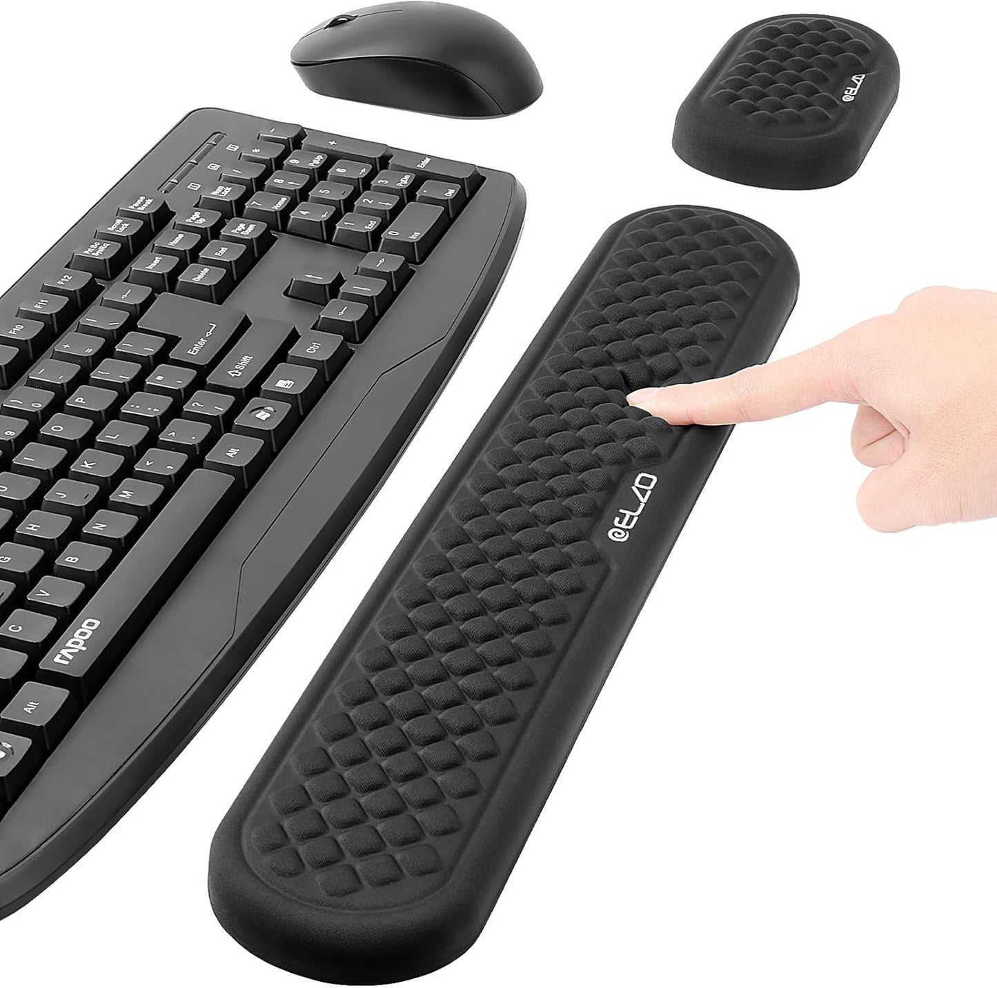 ELZO Ergonomic Wrist Rest Set: Comfort & Support