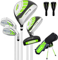 Kids Golf Club Set for Ages 4-12 with Stand Bag and Putter
