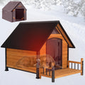 Dog House Outdoor Insulated Kennel for Large Breed - Weatherproof