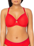 Sheer Mesh Full Coverage Unlined Underwire Bra - Sexy Supportive Fit