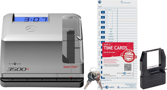 Pyramid Time Systems 3500ss Employment Time Clock for Payroll