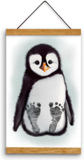 Baby Footprint Art Keepsake - Original Nursery Print