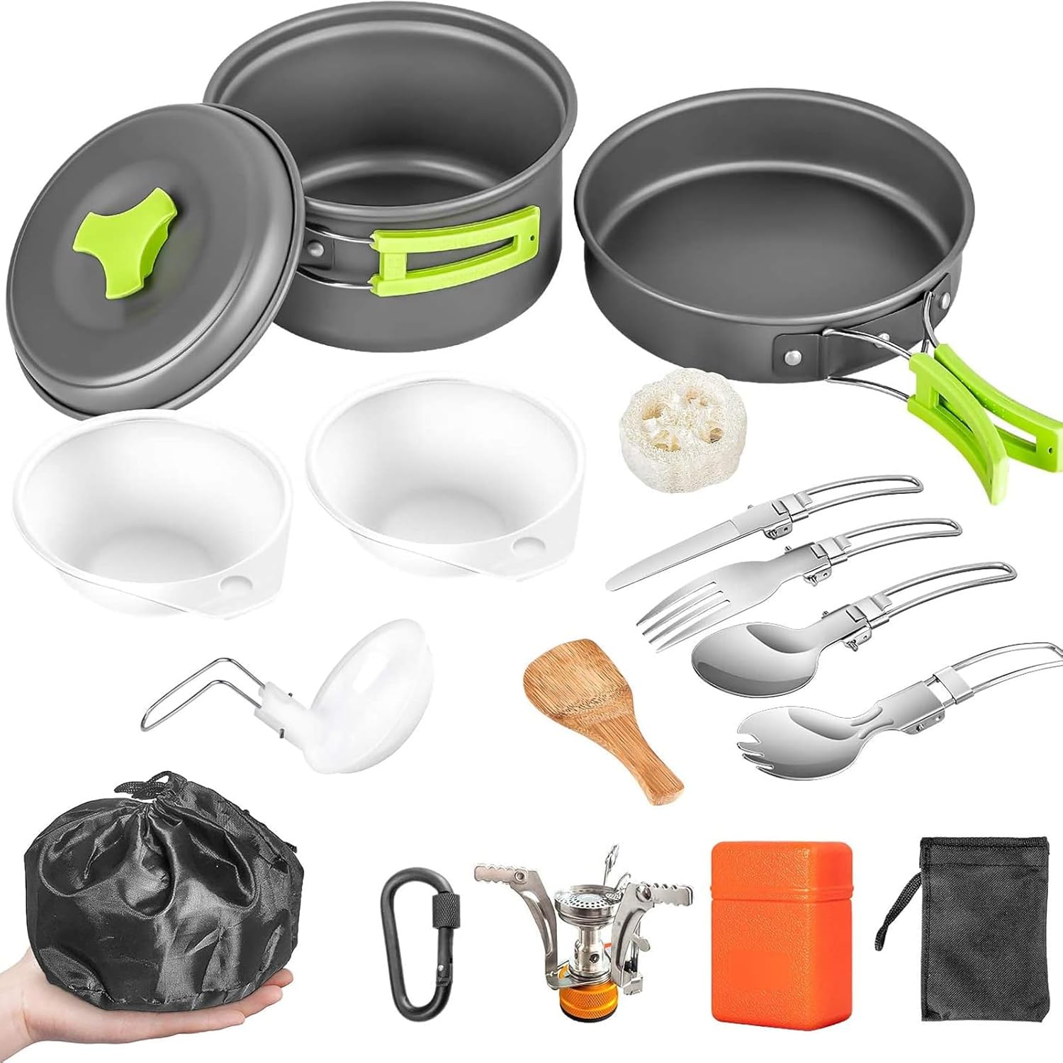 Gevvnss Ultimate Camping Cookware Set - Portable Cooking Power