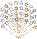 Star Bamboo Cocktail Picks - 100PCS - Xmas & Bday Party Decor