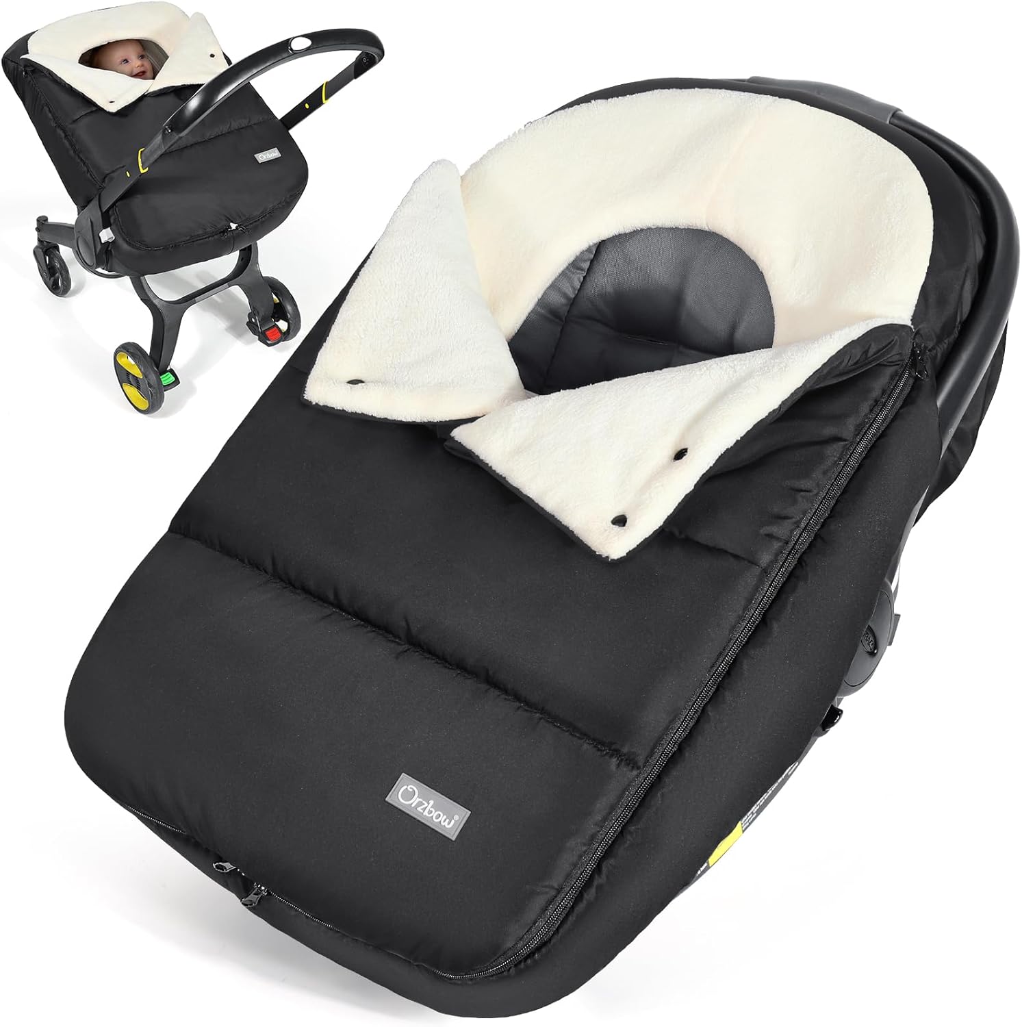 Orzbow Winter Car Seat Cover for Baby - Warm and Waterproof
