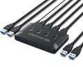 USB 3.0 Switch 4-Port USB Switcher for 4 Computers - Easy Peripheral