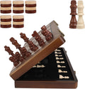 Magnetic 2 in 1 Chess Set for Travel, Checkers & Chess Fun
