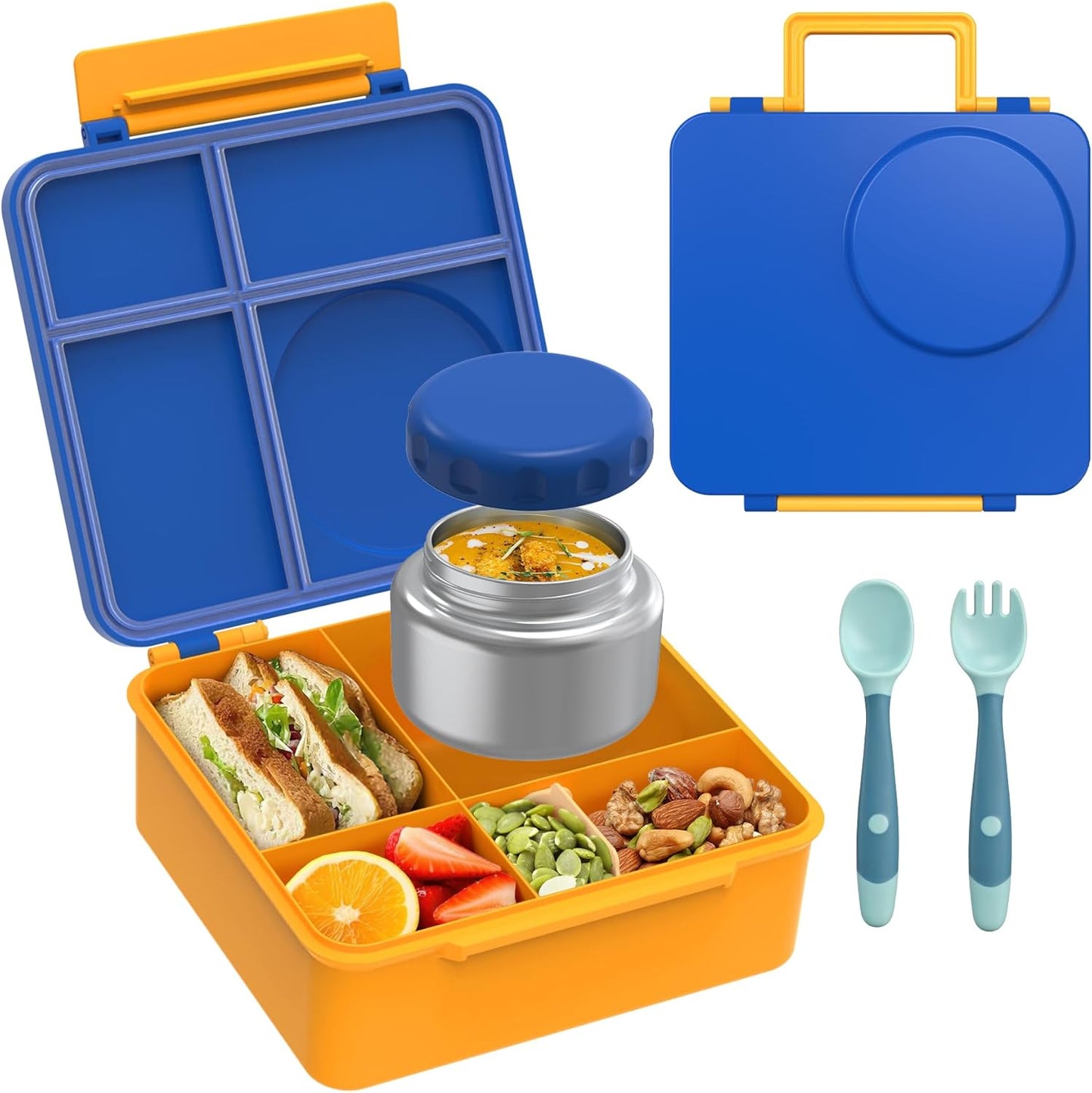 Bento Lunch Box Set for Kids with Insulated Soup Thermo