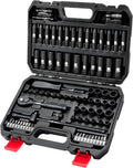 1/4 Inch Drive Impact Socket Set 83Pcs - Compact Ratchet Kit