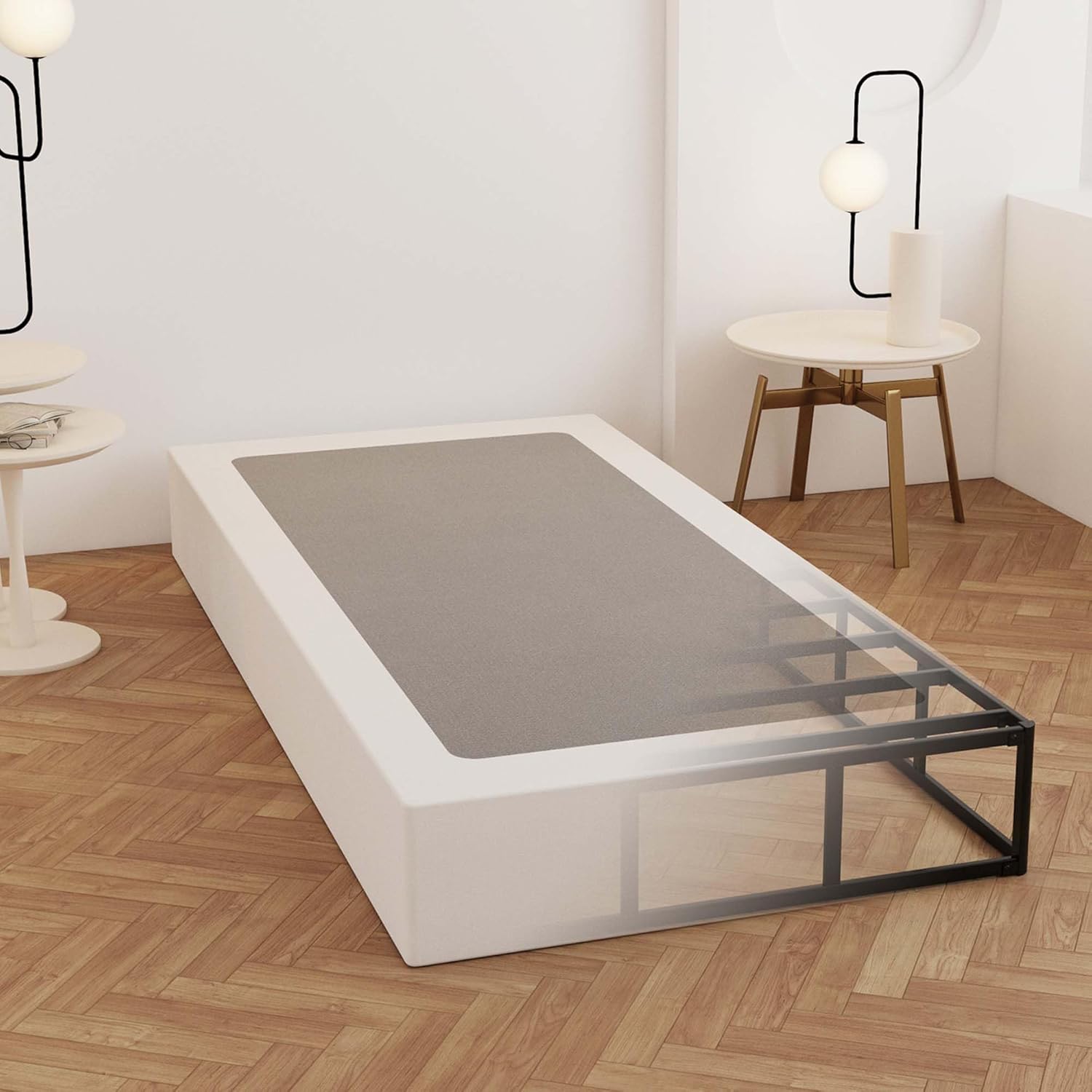 Twin Box Spring 9 Inch Heavy Duty Metal Bed Base for Stability