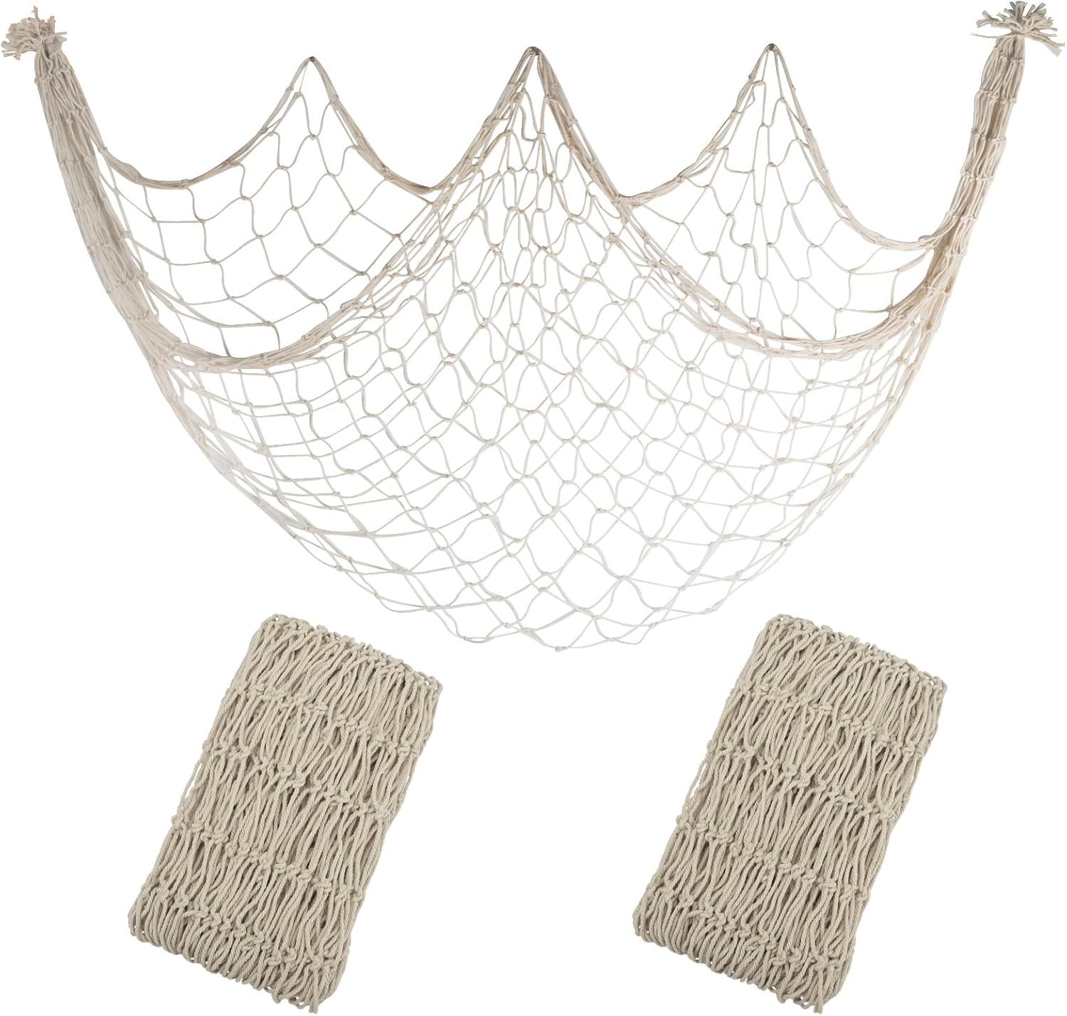 Beige Fishing Net Decor - Versatile Nautical Chic by iHansee