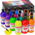 18 Colors Large Washable Paint Set for Kid - Bulk 250 ml Bottles