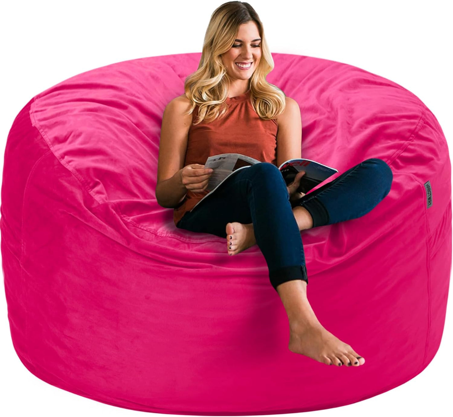 HABUTWAY Bean Bag Chair 3Ft Luxurious Velvet Ultra Soft Fur