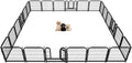 Metal Dog Playpen for Indoor and Outdoor Use, 24 Panels