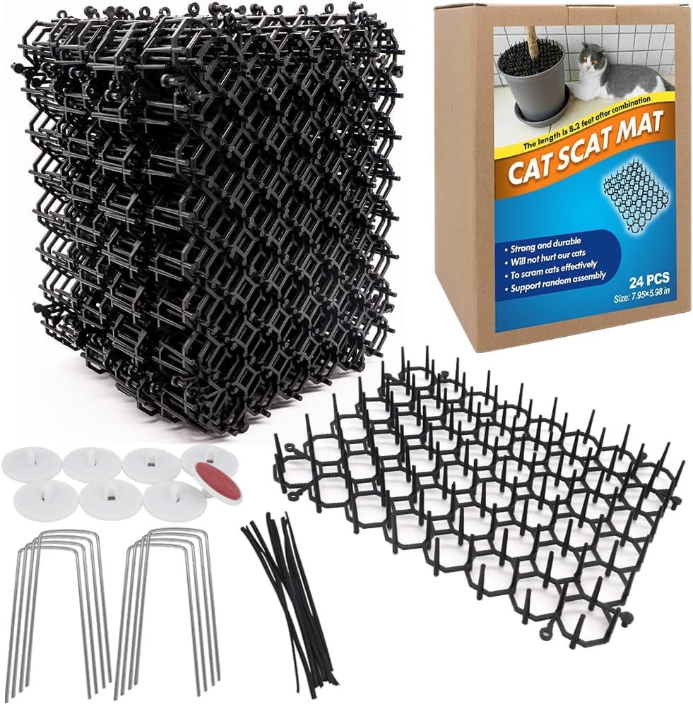 Ley's Cat Deterrent Mat 24 Pack for Indoor and Outdoor Use