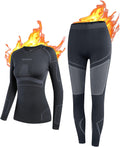 NOOYME Thermal Underwear Base Layer for Women - Warm, Stretchy Long