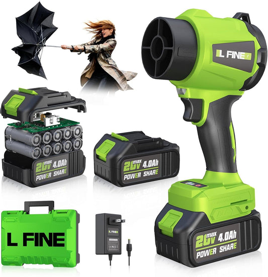 Cordless Leaf Blower - Lightweight Electric Handheld Blower