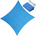 20ft x 20ft Sun Shade Sail Canopy in Blue - Permeable UV Protection