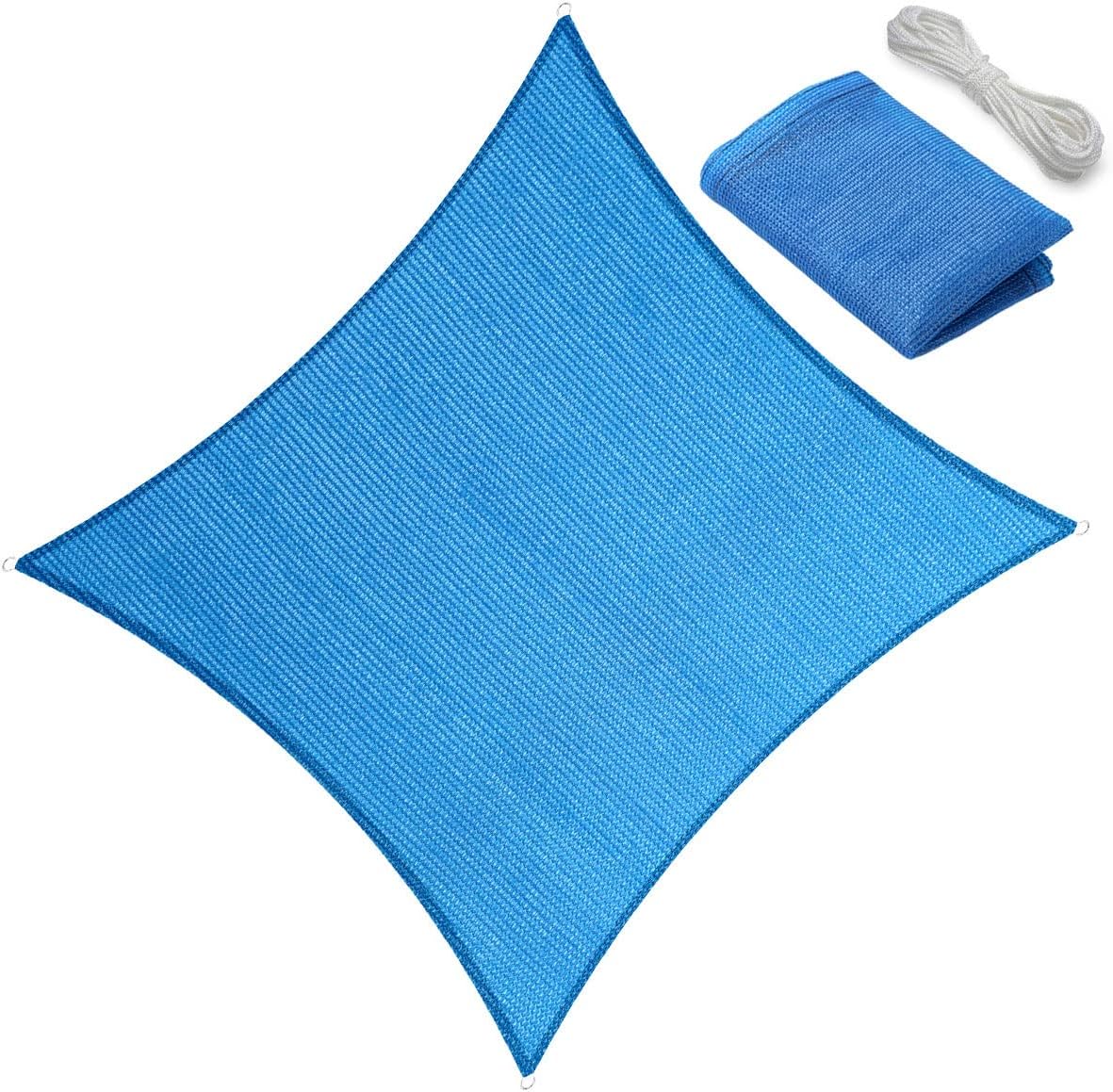 20ft x 20ft Sun Shade Sail Canopy for Outdoor Spaces and Gardens