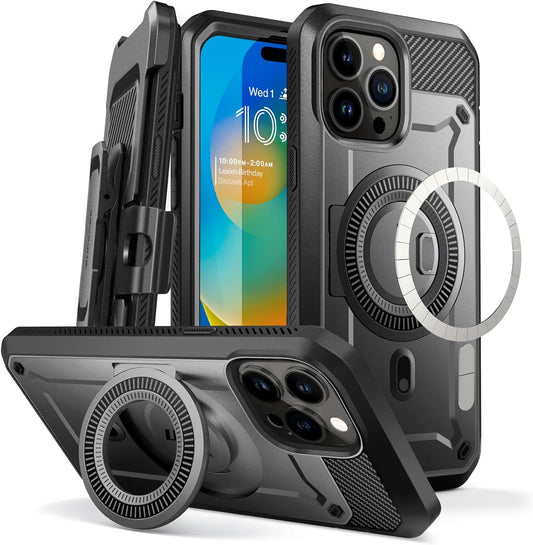 SUPCASE iPhone 14 Pro Max Case with Stand and Screen Protector