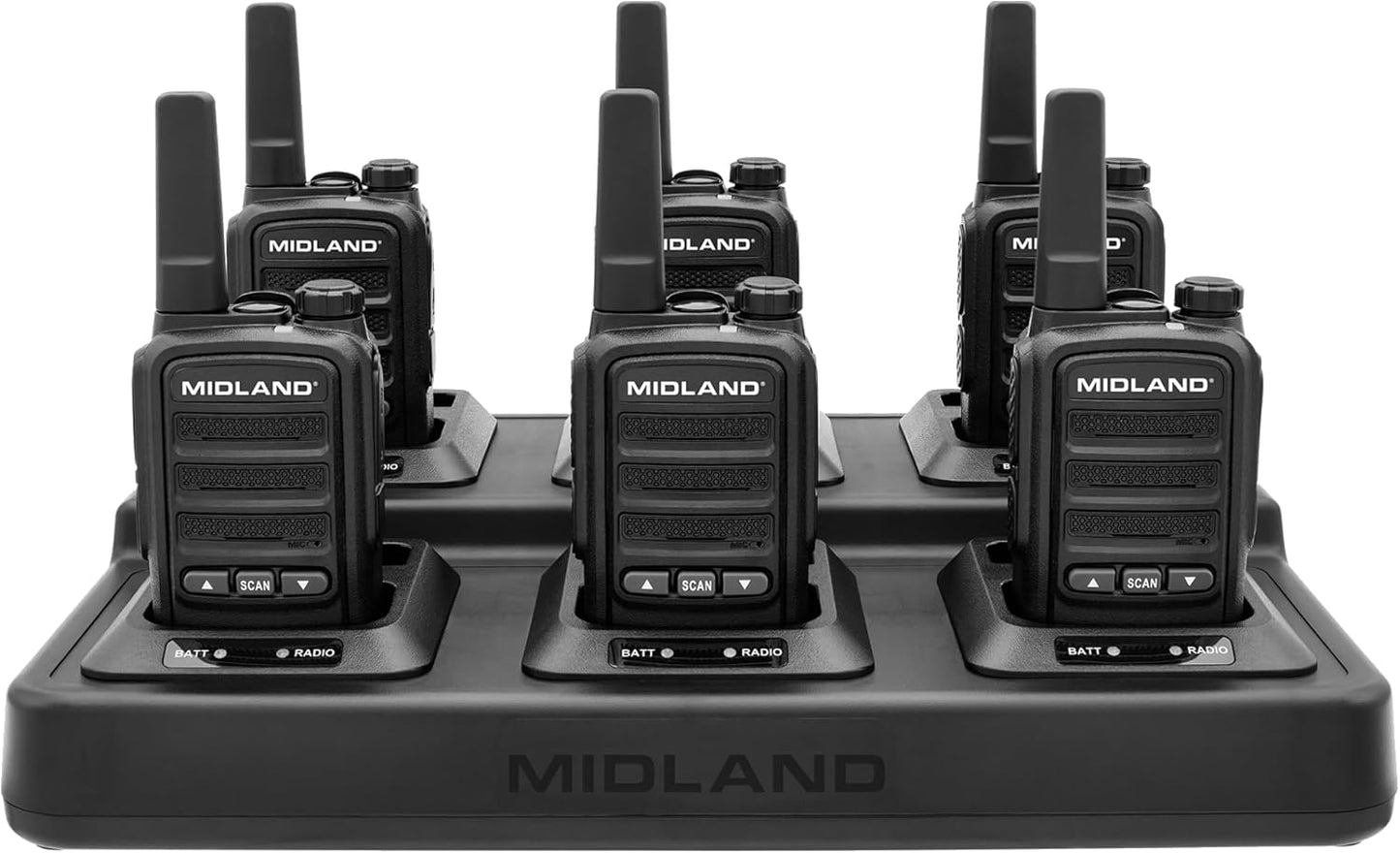 Midland BR10 Heavy-Duty Walkie Talkies for Job Sites & More
