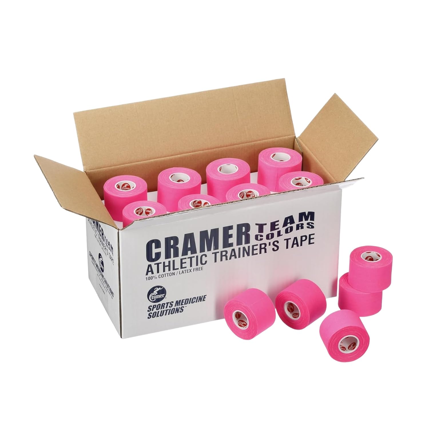 Cramer Team Color Athletic Tape in Pink for Sports & Training