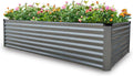 GARDMAX 8x4x2FT Galvanized Raised Garden Bed Kit - Large Metal Planter