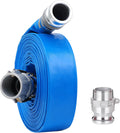 1-1/2ft x 100ft PVC Lay Flat Discharge Hose With Camlock Fittings