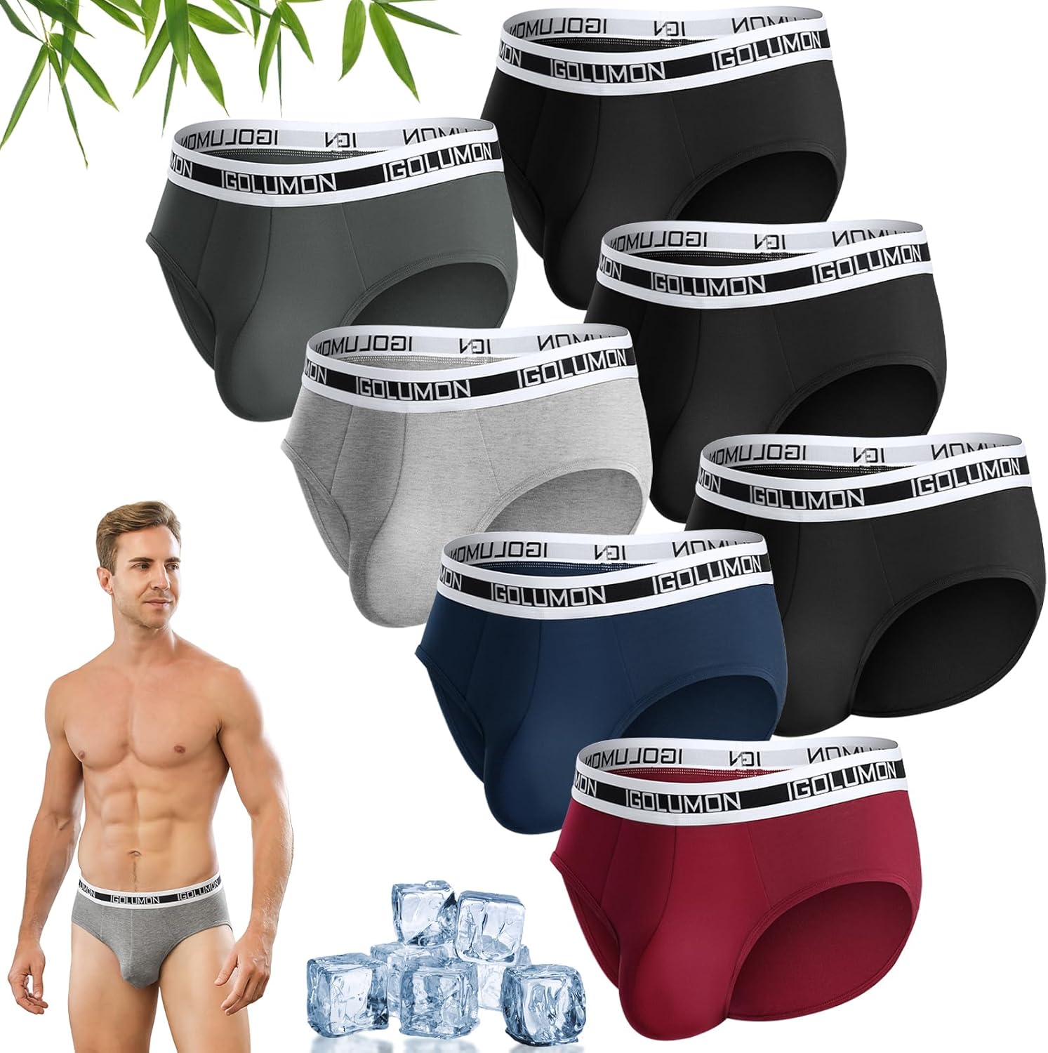 IGOLUMON Mens Underwear Briefs 7 Pack for Ultimate Comfort