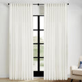 Extra Wide Curtains 70 in Width for 72 in Window Cream - Semi Sheer