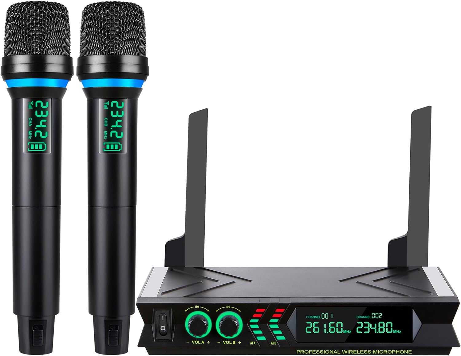 Professional Wireless Karaoke Mic Set - 165ft Range