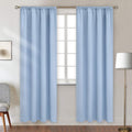 Baby Blue Room Darkening Curtains 84 in Length - Thermal Insulated