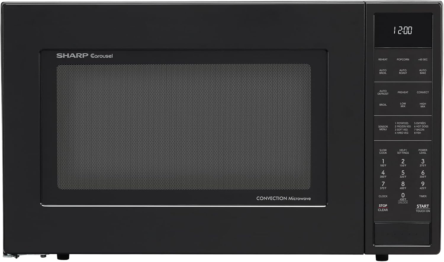 Sharp Convection Microwave Oven - 1.5 cu ft, 900W, Sensor Cooking