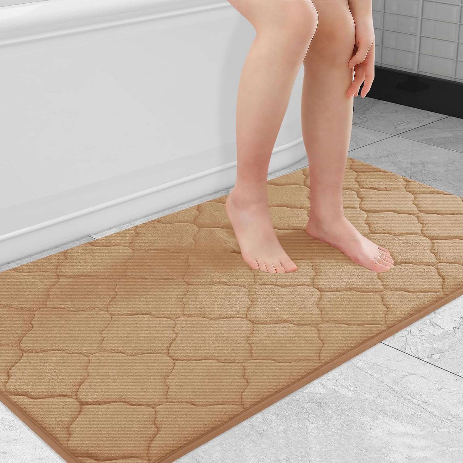 Memory Foam Bath Mat Rug - Ultra Soft and Absorbent Comfort