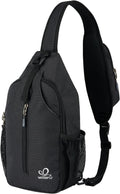 WATERFLY RFID Crossbody Sling Backpack Sling Bag Travel Hiking Chest