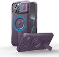 Phantom Purple iPhone 16 Pro Max Case with Slide Camera Cover - Rugged