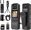 Body Camera with 1.4 Screen 1440P UHD - Compact Wearable Recorder