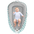 Breathable Cotton Baby Lounger for Newborns 0-24 Months - Portable
