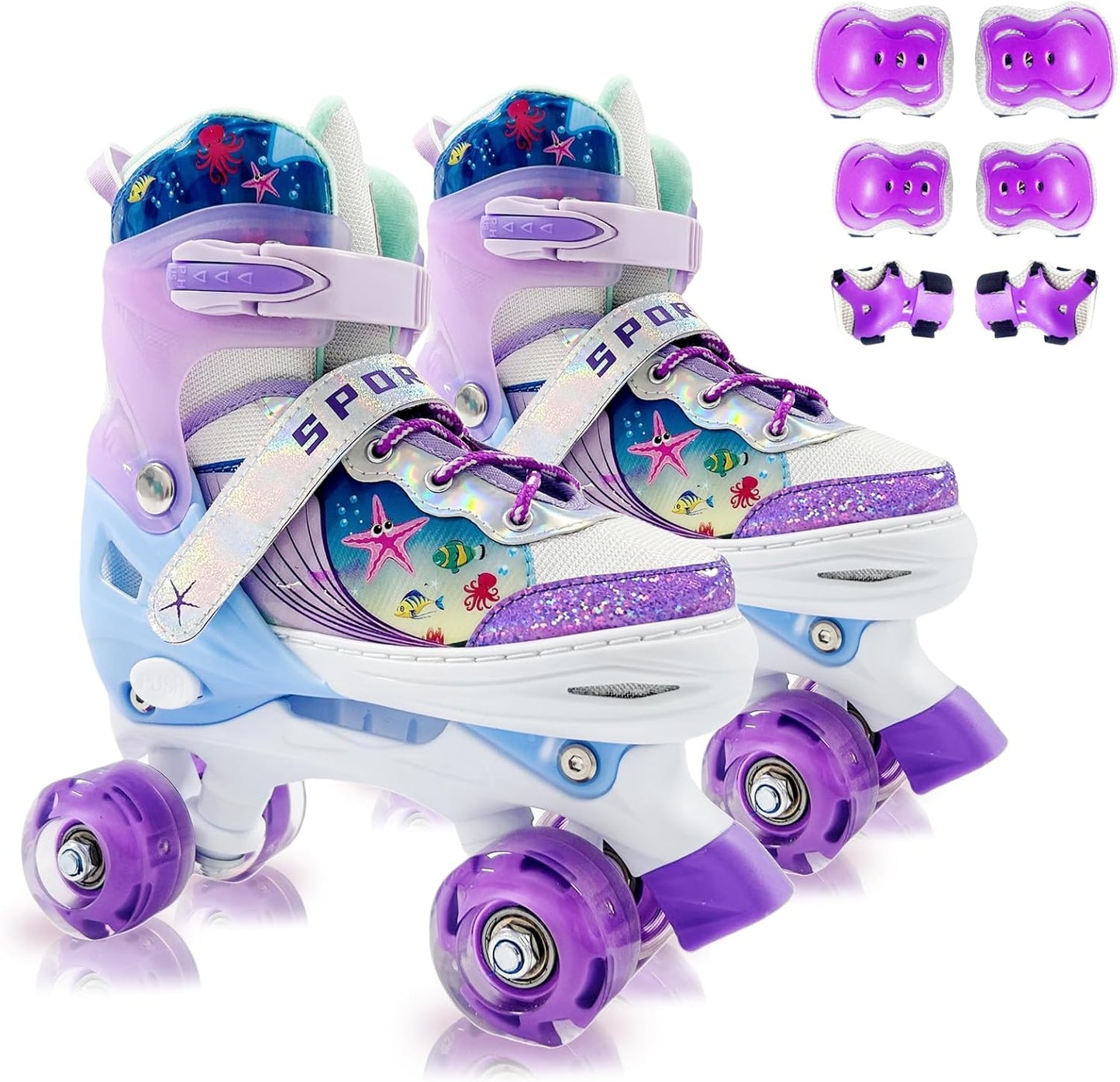 Adjustable Kids Roller Skates for Safe Fun and Comfort