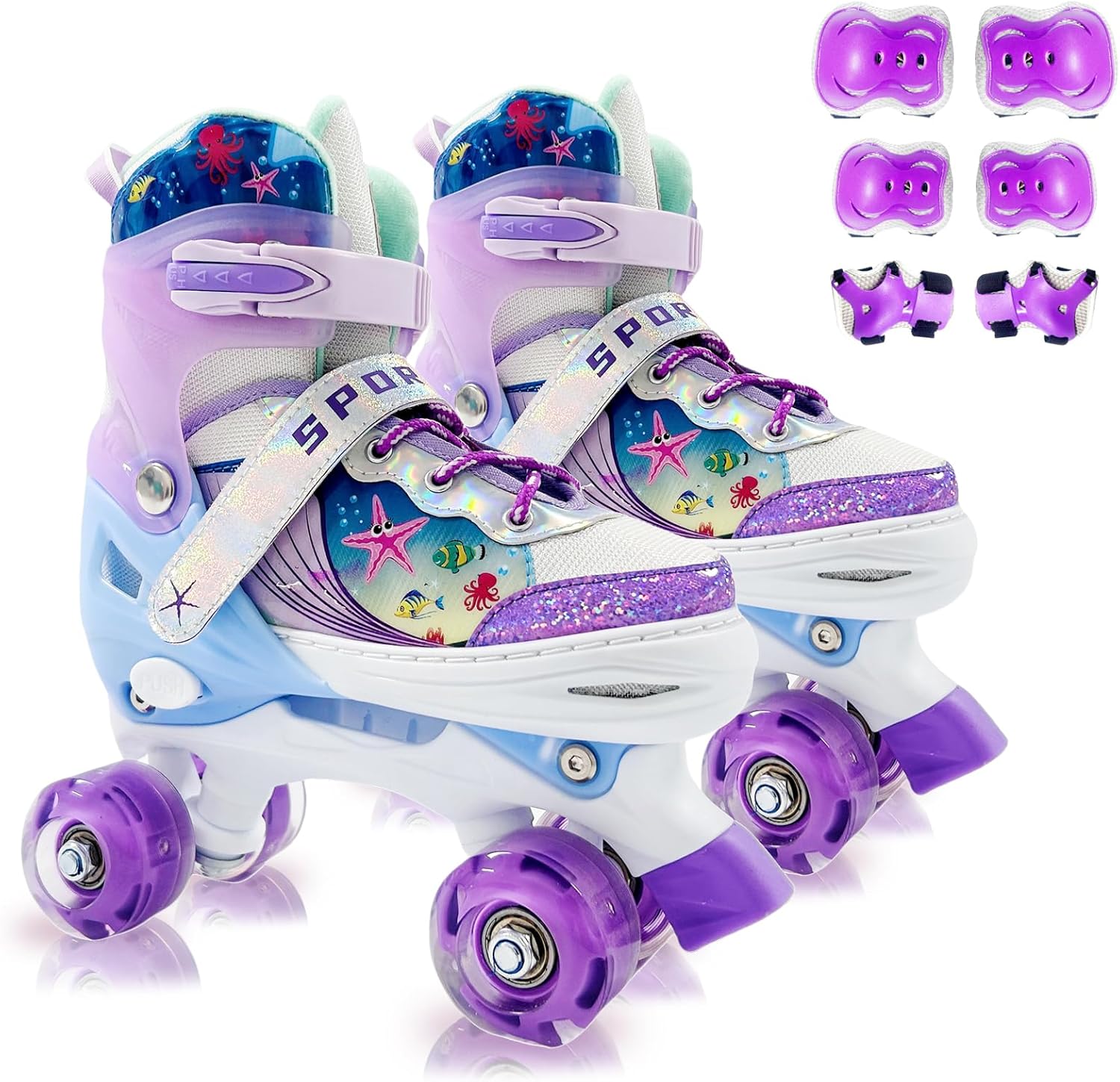 Adjustable Kids Roller Skates for Safe Fun and Comfort