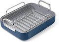 Caraway Roasting Pan 16x13 with Rack - Large Non-Toxic Roaster