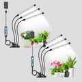 Grow Lights for Indoor Plants 2 Pack - Full Spectrum 6000K Timer