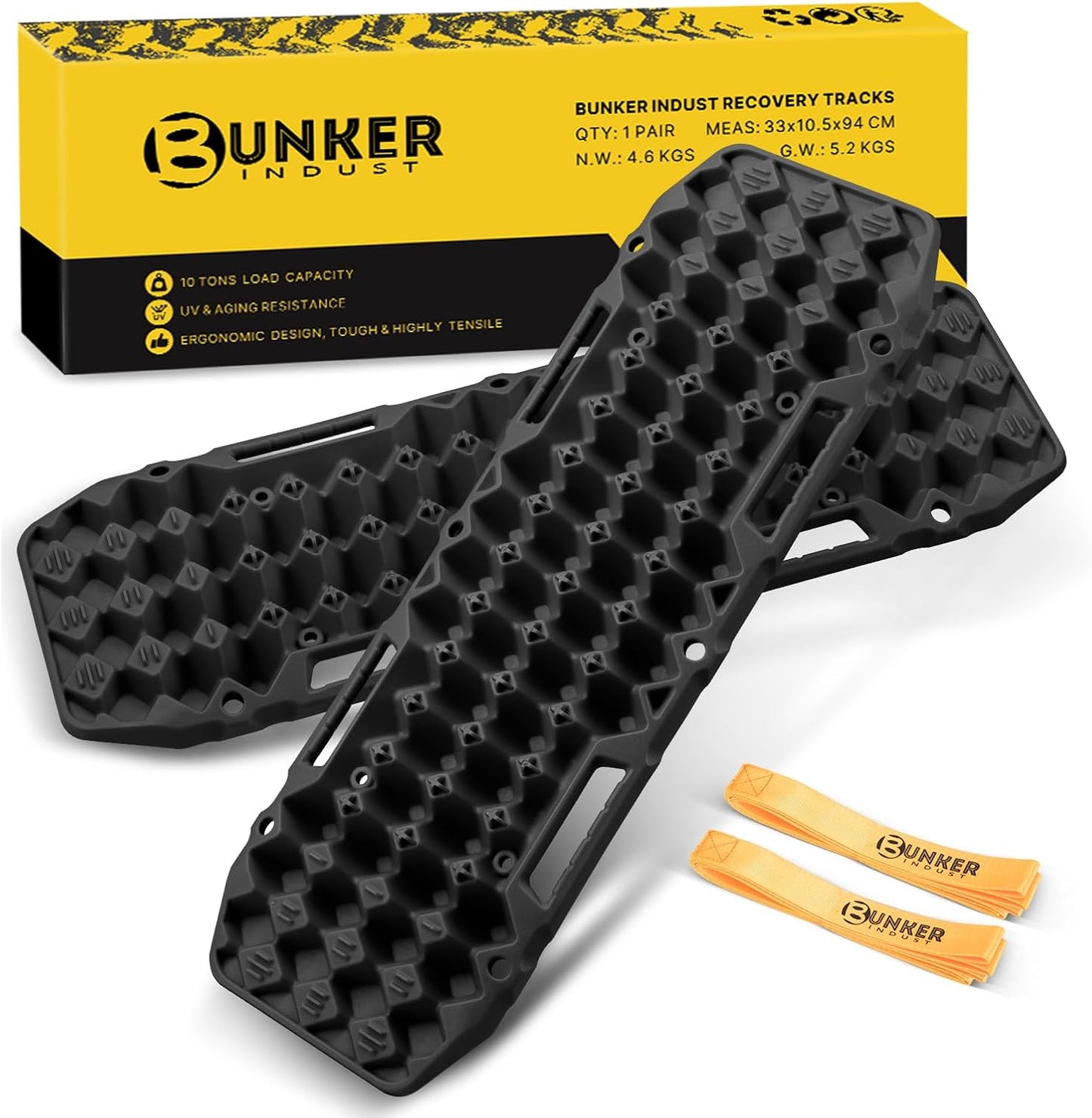 Off-Road Traction Boards for Jeep Mud, Sand, Snow Recovery