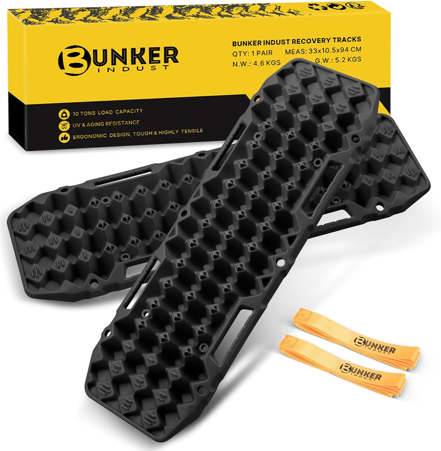 Off-Road Traction Boards for Jeep Mud, Sand, Snow Recovery
