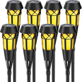 Flickering Flames Torch Light Solar Garden Lights - 8 Pack