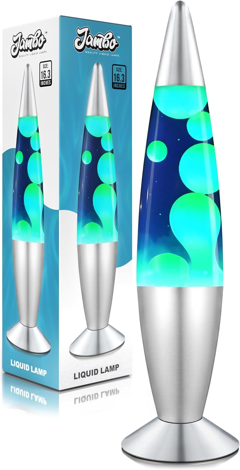 JAMBO 16in Beautiful Liquid Motion Lamp for Relaxing Ambience
