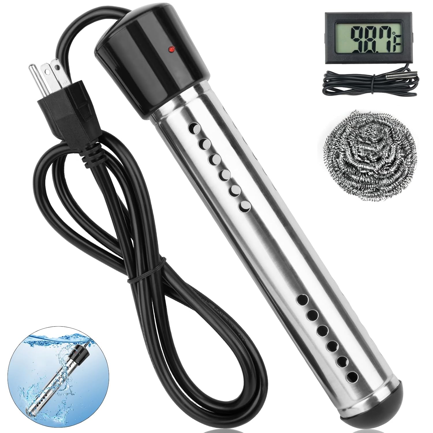 GDPLUS 2000W Portable Water Heater - Fast Heat 5 Gal!